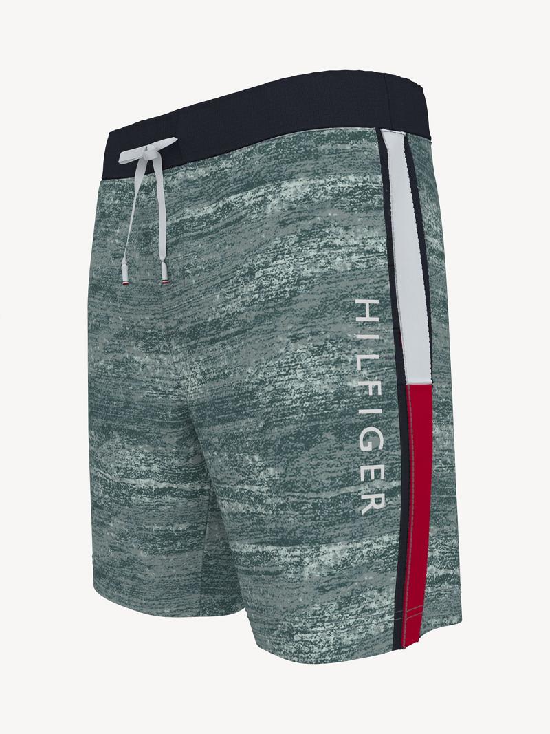 Férfi Tommy Hilfiger Essential logo sweatshort Rövidnadrág Zöld | HU 989SGL